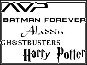 5 Font Movie