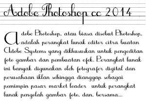 Ciptakan Teks yang Indah dengan Font Tegak Bersambung